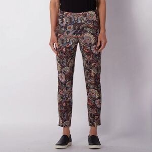 Lisette L Women's Paisley Pull On Ankle Pants Business Casual Plus Size 16